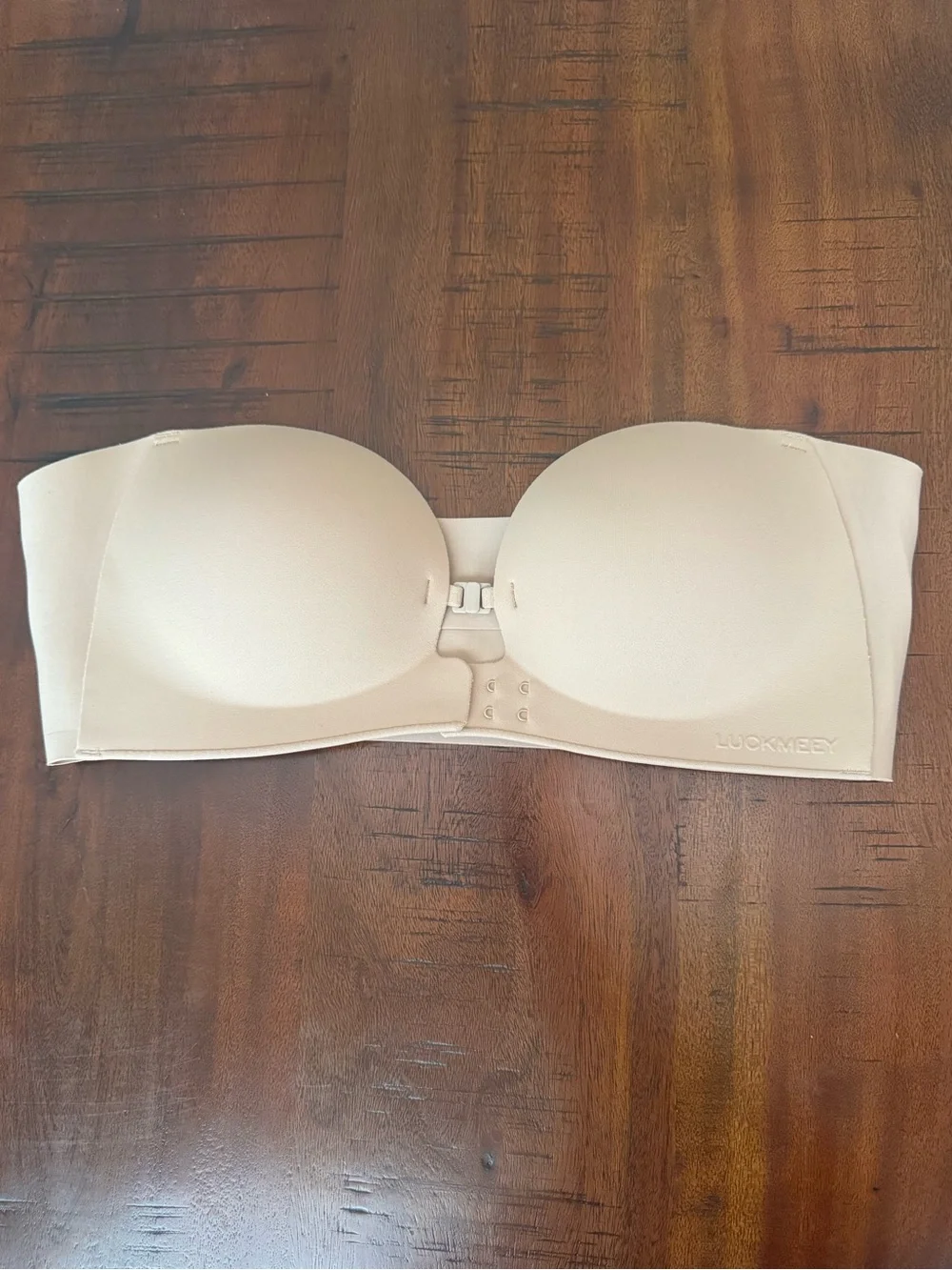 LUCKMEEY Nude Strapless Front Closure Bra – 34A/34B/34C – New, Never Worn